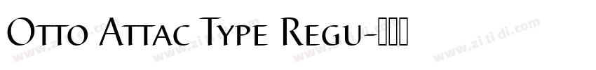 Otto Attac Type Regu字体转换